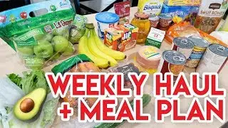 WEEKLY GROCERY HAUL + MEAL PLAN 🤩 SNACK FOOD HAUL AND INSTACART DELIVERY!