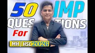 Class 12th MATHS 1 IMPORTANT QUESTION SOLVING | HSC Exam 2026 |