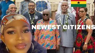 ЭМОЦИОНАЛЬНЫЙ МОМЕНТ ПРЕЗИДЕНТ ГАНЫ 🇬🇭 ПРЕДОСТАВИЛ МНОГИМ АФРОАМЕРИКАНЦАМ ГРАЖДАНСТВО В АККРЕ.