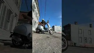 Vespa ride for iced coffee. #insta360