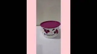 TUPPERWARE INDIA FRUTTY ONE TOUCH CANISTER SET OF 3 DIFFERENT SIZES CANISTER