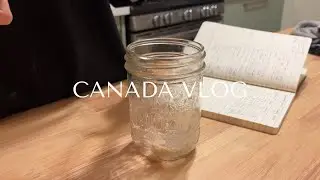 JPN/ENG) DAILY VLOG IN CANADA | またまたパン作り Baking bread again/ サワードウスターター Sourdough starter