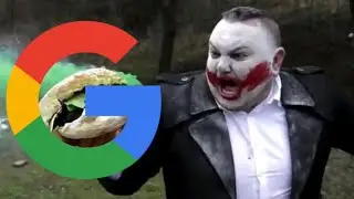Crazy Hamburger, but every word is a Google image