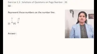 Exercise 1.2 Rational numbers class 8 maths NCERT