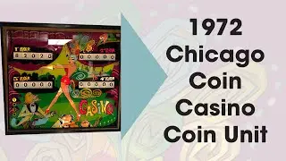 1972 Chicago Coin Pinball Casino Coin Unit #Pinball #Chicagocoin