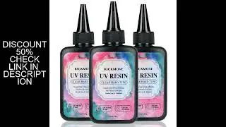 300g UV Resin Crystal Clear Hard UV Cure Epoxy Resin, Upgraded Formula UV Resin, Solar Activated Glu