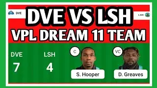 DVE VS LSH Dream 11 Team | 23 May | 2021 | VPL #shorts