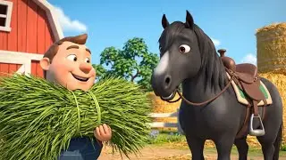 Old MacDonald Had a Farm Daily Routine 🐎🐄 | 3D Farm Story & Animal Sounds
