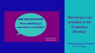 Consent for Special Education Evaluation: When To Give It