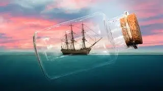 Ship in the bottle | Photoshop Tutorial | Photoshop Manipulation