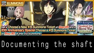 Bleach Brave Souls 10th Anniversary Special Thousand Year Blood War Unleashed Zenith Summons