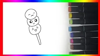 How to Draw a CUTE DANGO is Very Easy