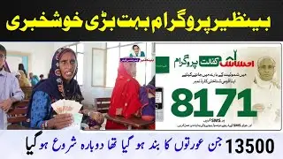 8171 Онлайн-опрос Ehsas Programme Mat karvaye| Новое обновление BISP 13500 2025#8171портал