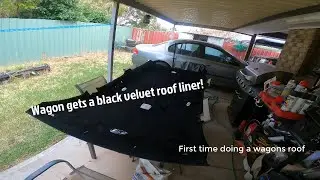 Fixing my Ford Falcon wagon roof liner (SHAGWAG's custom roof)