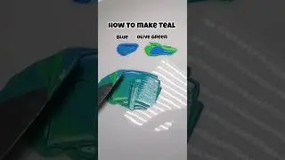 How to Make Teal Color | Acrylic Paint Mixing