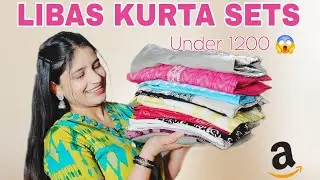 LIBAS kurta set haul Under 1200/- 🎀 Cotton Kurta set Try On | Amazon Kurta Set haul