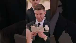 His first look & their precious vows 🥹 #weddingfilms #wedding #firstlook