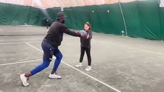 Sunday practice tiff vs nana rally #music #viral #footworkdrills #tenniscoach #viral #cutcup #sports