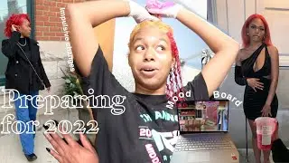prep with me for the new year (2022 reset)| impulsive changes & i dyed my hair pink