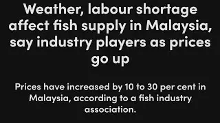 FISH INDUSTRY IN MALAYSIA