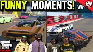GTA 5 Stunt Racing FUNNY MOMENTS!
