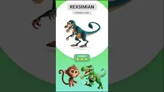 Animash Gameplay | REXSIMIAN #shorts #transformation #monkey #trex
