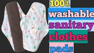 how to make washable sanitary pad at home/ saving as reusable heavy pad cloth pad