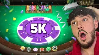 SIDE BETS PAID OFF HUGE IN FIRST PERSON BLACKJACK (INSANE TRIPLE UP)