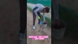 Robo-Arm ➕ Half wicket ➕ wet tennis | my cricket buddy | #shorts #cricket