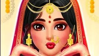 Dress up wedding beautiful wedding makeup doll girl game video stylish Raj