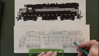 Finger Lakes Railway GP38-2 #2004 Locomotive Drawing Demonstration Andy Fletcher Episode 31 Part 4