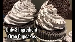 How to Make Oreo Cupcakes (Only 3 Ingredients) | Food Fanatix