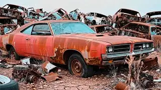 ASMR Car Restoration Full Rebuild of a 1970 Dodge Charger RT  Abandoned Muscle Car to Factory New