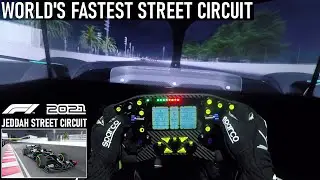 F1 2021 Visor Cam Onboard at the Brand New Jeddah Street Circuit