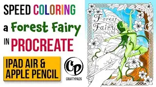 Speed Coloring a Forest Fairy in Procreate