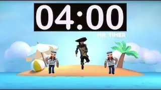 4 Minute Timer with Music for Kids, Classroom! 4 Minute Countdown with Alarm! Fun Timer 4 Minutes!