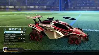 Rocket League NEW PYRIMIDIA FAN REWARD WHEELS PAINTED (BLACK SAFFRON CRIMSON AND FG)
