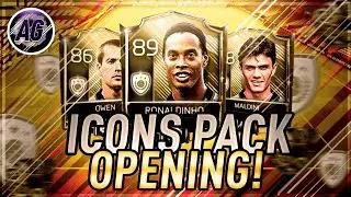 Fifa mobile 18 insane icons pack opening/ronaldinho/owen and more