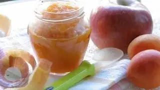 Apricot Apple puree - baby food recipe +4M