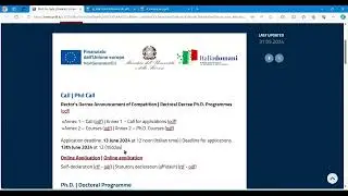 How to Apply for PhD University of Florence, Italy | 40 Cycle | 2024-2025 | 201 Funded Scholarship |