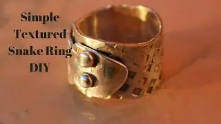 Rings how to make textured Sterling Silver snake ring Tutorial