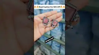 Dvasu Oxidised Silver look like Square Stud Earring Jaipur #dvasu  #earrings #oxidisedearings