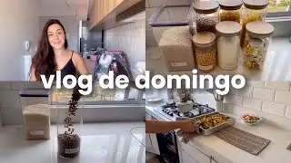 VLOG DE DOMINGO: organizando a despensa | almoço com calma