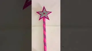 how to make a princess magic wand 🪄💖💜 #crafteryogita #diy #artandcraft #papercraft #youtubeshorts