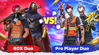 ROX Duo VS Pro Player Duo 😈 | 2v2 Custom Match | Free Fire #freefire #longvideo #trendingvideo 