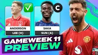 FPL GAMEWEEK 11 PREVIEW 💪| Fantasy Premier League Tips 2025/26