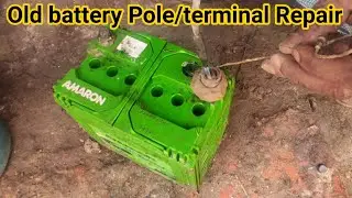 Old car battery pole / terminal Repair / making.