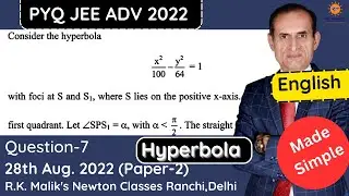 Ques-7 JEE Adv 2022 (Paper-2) Hyperbola