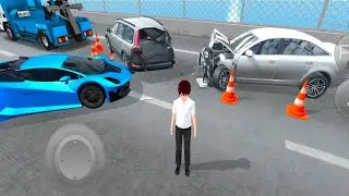 New Blue Car Crash On Eight Lane Highway - 3D Driving Class Simulation 2026 - Android best Gameplays