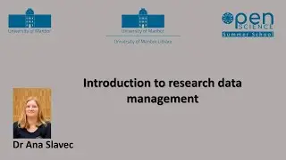 Introduction to research data management (Ana Slavec)